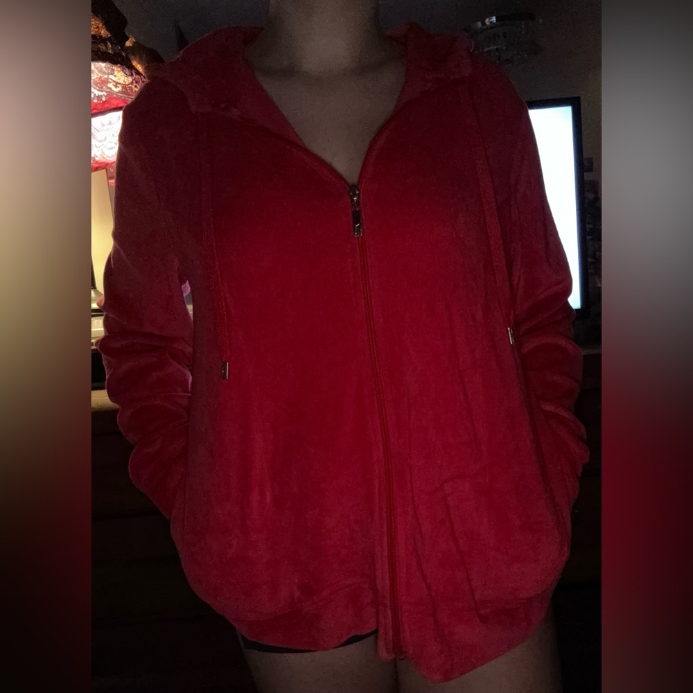 Danskin Red Teddy Jacket - Picture 2 of 5